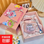 可愛(ài)fufu生日蛋糕馬克杯帶蓋勺陶瓷杯送女生高顏值有意義生日禮物 【禮盒裝】小豬杯+蓋+勺 1個(gè) 350ml