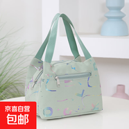 帆布手提小包包牛津布防水便當(dāng)包手機(jī)包女包新款媽媽買菜包云8817 綠色