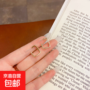 2025年新款潮韓國(guó)ins氣質(zhì)簡(jiǎn)約小巧花朵耳環(huán)復(fù)古港風(fēng)赫本網(wǎng)紅耳釘 金屬方形