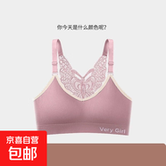 無(wú)痕蝴蝶美背文胸加肥加大碼內(nèi)衣女吊帶背心無(wú)鋼圈裹胸抹胸胸罩女 胭脂紅 XL 【115-130斤】