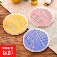 家用針線盒套裝圓盤縫衣針毛衣針縫紉針手工針線傳統(tǒng)縫衣服針盒 針線盒 【1盒裝】