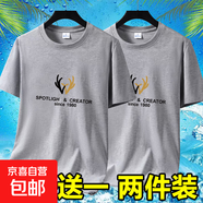 撿漏冰絲短袖t恤男士夏季新款潮流百搭寬松半袖打底體恤上衣男-SL 短袖CR鹿-淺灰+淺灰 3XL 碼【145-160斤】