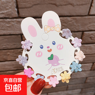 兒童發(fā)夾公主寶寶小抓夾碎發(fā)小女孩夏季可愛(ài)發(fā)卡韓國女童夾子頭飾 【10件套】亮面五瓣花款