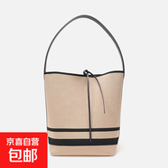 【大牌同廠】2025新款時尚簡約百搭托特包休閑包斜挎包單肩包女包 杏色