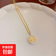 真金電鍍新中式鋯石貔貅項鏈輕奢高級感鎖骨鏈小眾時(shí)尚氣質(zhì)飾品女 14#項鏈-金色-銀色