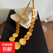 波西米亞圓形漸變貝殼串珠項(xiàng)鏈海邊度假風(fēng)鎖骨鏈頸鏈設(shè)計(jì)感小眾女 項(xiàng)鏈-銀色-咖色