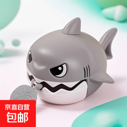 鑰匙扣書(shū)包拉線(xiàn)咬牙小鯊魚(yú)掛件禮物送女生好玩的東西稀奇古怪玩具 【灰色】拉繩鯊魚(yú)