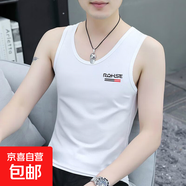 大碼背心男夏季運動(dòng)健身打底汗衫百搭寬松緊吸汗無(wú)袖坎肩背心t恤 【涼感跑量款】CSF147白色 2XL 建議體重125-135斤可穿