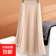 網(wǎng)紗半身裙女 春秋2025新款夏季垂墜感高腰顯瘦百褶遮胯a字長(cháng)裙子 1369水銀杏*網(wǎng)紗仙女裙 L (推薦【110斤-125斤】)