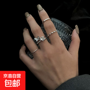 多款套裝戒指ins學(xué)生可調節朋克復古戒指情侶對戒閨蜜禮物 M1270【蝴蝶四件套戒指】