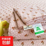 A類云感雙層紗小碎花單床單家用榻榻米防滑床單單人宿舍被單炕單 云想春意 230x250CM