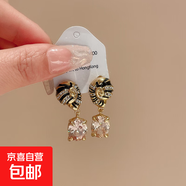 銀針不規則珍珠復古耳環(huán)小眾設計感法式耳釘耳墜時(shí)尚氣質(zhì)耳飾批發(fā) 109#銀針-金色（真金電鍍）