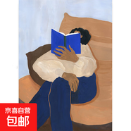 北歐新款宅寂風(fēng)藝術(shù)海報抽象裝飾畫(huà)替換內芯油畫(huà)布畫(huà)芯小清新畫(huà)心 4 60*80CM高檔水晶亮面 鋁合金黑框