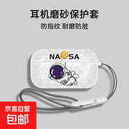 適用于Sony索尼AZ100藍(lán)牙耳機(jī)黑膠豆頭戴式無(wú)線耳機(jī)透明軟殼保護(hù)套 【白飛人】磨砂殼 松下AZ100