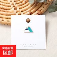 ins韓版可愛(ài)搞怪笑臉胸針女扣針配飾百搭小徽章包包裝飾別針配飾 4#雪山