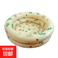 充氣游泳池美人魚(yú)戲水池家用嬰幼兒童寶寶游泳池海洋球池家用室外 90cm復古迷你熊水池