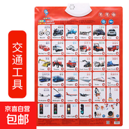 兒童凸凹有聲掛圖認(rèn)知早教玩具拼音數(shù)字1-100學(xué)習(xí)點(diǎn)讀機(jī)字母早教 交通工具（送電池掛鉤）