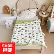 新款水洗棉兒童夏涼被嬰兒空調(diào)被寶寶幼兒園專用大豆芯薄款小被子 小恐龍 120*150cm（單夏被） 夏被