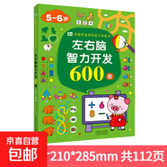兒童左右腦開(kāi)發(fā)思維訓練書(shū)幼兒寶寶智力大開(kāi)發(fā)動(dòng)腦2-3歲6益智玩具 左右腦智力開(kāi)發(fā)600題5-6歲 無(wú)規格