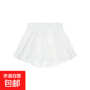 芭蕾風(fēng)蕾絲花邊蓬蓬蛋糕半身裙女2025夏季松緊腰百搭甜美A字短裙 白色 XL 【建議120-130斤】
