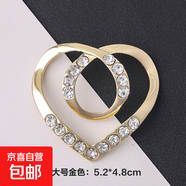 衣角打結(jié)扣環(huán)絲巾扣百搭神器襯衣下擺t恤體恤女 小號(hào)金色