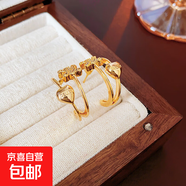 銀針不規(guī)則珍珠復(fù)古耳環(huán)小眾設(shè)計感法式耳釘耳墜時尚氣質(zhì)耳飾批發(fā) 125#銀針-金色（真金電鍍）