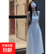 新品2025新款爆款連衣裙慵懶風(fēng)原宿風(fēng)高級感bf港風(fēng)vibe風(fēng)情侶裝潮 白色 S