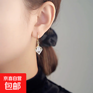 貓眼石新款耳環(huán)女高級感輕奢氣質(zhì)水滴耳墜女2024新款優(yōu)雅大氣顯臉 桃心鑲嵌耳墜