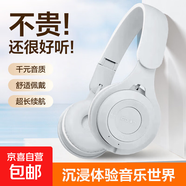 【小紅書爆款】藍頭頭戴式耳機掛脖式無線藍牙復(fù)古拍照裝飾電腦降噪耳麥連接游戲耳式 Y08白色