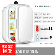SAST先科車載家兩用冰箱家用寢室學(xué)生制冷單人宿舍小型冰箱冷藏 珍珠白 車家兩用 12L