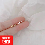小兔子耳釘女可愛學(xué)生耳環(huán)有耳洞氣質(zhì)耳飾品 小愛心銀色
