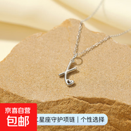 26個(gè)英文字母吊墜項(xiàng)鏈S925純銀歐美跨境熱銷愛(ài)心鎖骨鏈簡(jiǎn)約頸鏈女 【白金色】字母X 925銀