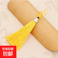 螺紋塔型流蘇穗子耳環(huán)流蘇包裝掛飾古風(fēng)掛件手工藝品diy飾品配件 金黃