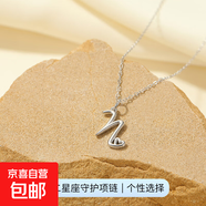 26個(gè)英文字母吊墜項鏈S925純銀歐美跨境熱銷(xiāo)愛(ài)心鎖骨鏈簡(jiǎn)約頸鏈女 【白金色】字母N 925銀