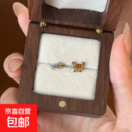 俏皮卡通趣味個(gè)性風(fēng)貓咪魚(yú)骨耳釘女可愛(ài)創(chuàng  )意不對稱(chēng)小眾設計感耳飾 魚(yú)骨+小貓耳夾款