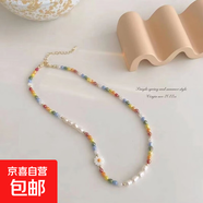 夏日串珠彩色項(xiàng)鏈清新百搭少女甜美酷辣氣質(zhì)鎖骨鏈網(wǎng)紅 50項(xiàng)鏈