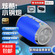 2025新款AI智能藍牙音響低音炮大音量戶(hù)外家用插卡FM收音機手機無(wú)線(xiàn)小音箱LED氛圍燈光818 炫酷藍【震撼雙振膜立體環(huán)繞聲】