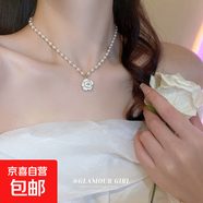 韓國氣質(zhì)愛心蝴蝶珍珠流蘇項(xiàng)鏈小眾時(shí)尚高級(jí)感鎖骨鏈百搭項(xiàng)飾批發(fā) 20#項(xiàng)鏈-金色（真金電鍍）
