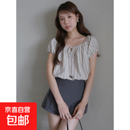 女裝短褲側開(kāi)衩設計短裙夏季A字半身裙梅子可露麗裙褲深灰 深灰 M （105-115斤）