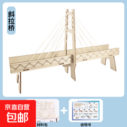 DIY科學(xué)實(shí)驗(yàn)套裝學(xué)生創(chuàng)意手工DIY發(fā)明材料包手搖發(fā)電機(jī)兒童玩具 斜拉橋