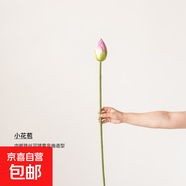 荷花仿真花假花擺設荷葉蓮蓬客廳花藝擺件餐廳插花佛堂禪意裝飾花 荷花花苞粉色小號 無(wú)規格