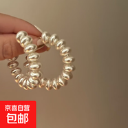 銀針輕奢珍珠愛心耳釘小眾氣質(zhì)高級感耳環(huán)時尚百搭宮廷風(fēng)耳飾批發(fā) 19#銀針-常規(guī)-白色