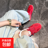 coca-cola同款拔河鞋防滑訓練鞋排球運動(dòng)鞋網(wǎng)球鞋男鞋女鞋德訓鞋 紅色 Q835 38