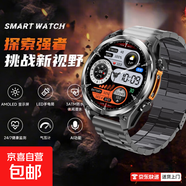 【配備照明系統】多功能戶(hù)外運動(dòng)手表跑步戶(hù)外游泳氣壓海拔防水登山黑科技多功能腕表 堅固耐用+適應各種戶(hù)外極限運動(dòng)-黑鋼