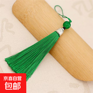 螺紋塔型流蘇穗子耳環(huán)流蘇包裝掛飾古風(fēng)掛件手工藝品diy飾品配件 綠色