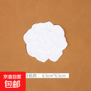 白色蕾絲補丁貼免縫自粘修補蚊帳裙子紗裙破洞歐根紗刺繡花朵布貼 9#（1個(gè)裝）自粘免縫