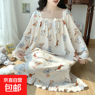 睡裙女秋冬季保暖德絨加肥胖mm300斤超大碼睡衣寬松連衣裙家居服 AN德絨：8803-99 3XL 【200-250斤】