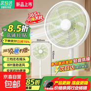 【立減20%】電風(fēng)扇七葉輕音柔風(fēng)【品質(zhì)推薦】/家用省電落地扇/臺式電扇/廣角搖頭節能宿舍小型風(fēng)扇 白色 升級遙控式【升級進(jìn)口電機大風(fēng)力+智能定時(shí)】