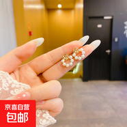 2025年新款潮韓國ins氣質(zhì)簡(jiǎn)約小巧花朵耳環(huán)復古港風(fēng)赫本網(wǎng)紅耳釘 珍珠玫瑰花