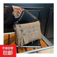 跨境2025女包時(shí)尚單肩包韓版斜挎包手提包功能女包大容量包通勤包 卡其